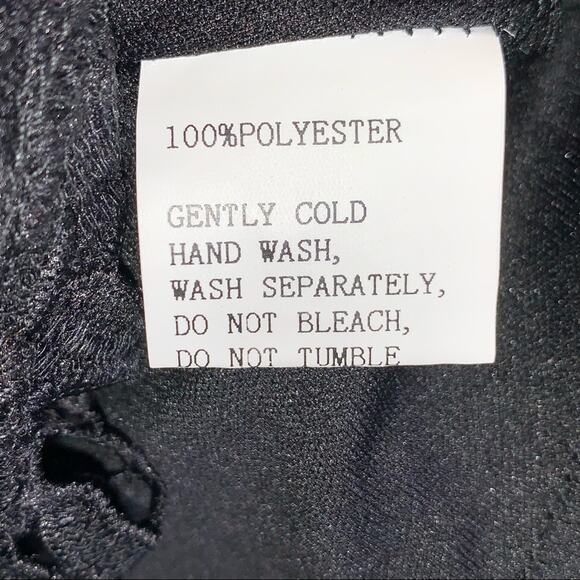 Style State Black strapless lace sweetheart neck cocktail dress sz medium M - Picture 3 of 5